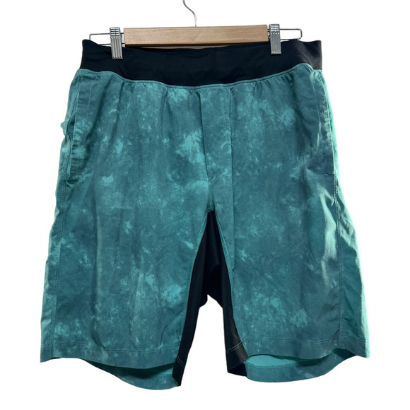 Lululemon Other - Lululemon T.H.E. Short 9" Aqua Blue Mens Size Large Unlined Drawstring Zip